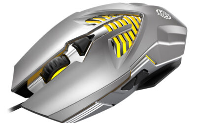 USB wired gaming mouse with LED accent lighting