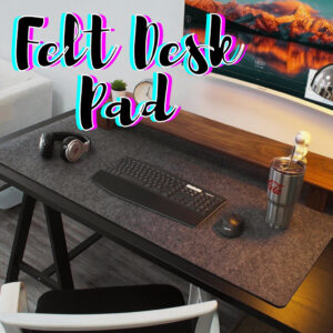 Extended Felt Desk Pad, Non Slip Keyboard and Mouse Mat, 31.5 x 15.7 in