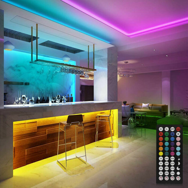 RGB 5050 LED Strip Lights with Bluetooth App and Remote, TV Backlight - Image 6