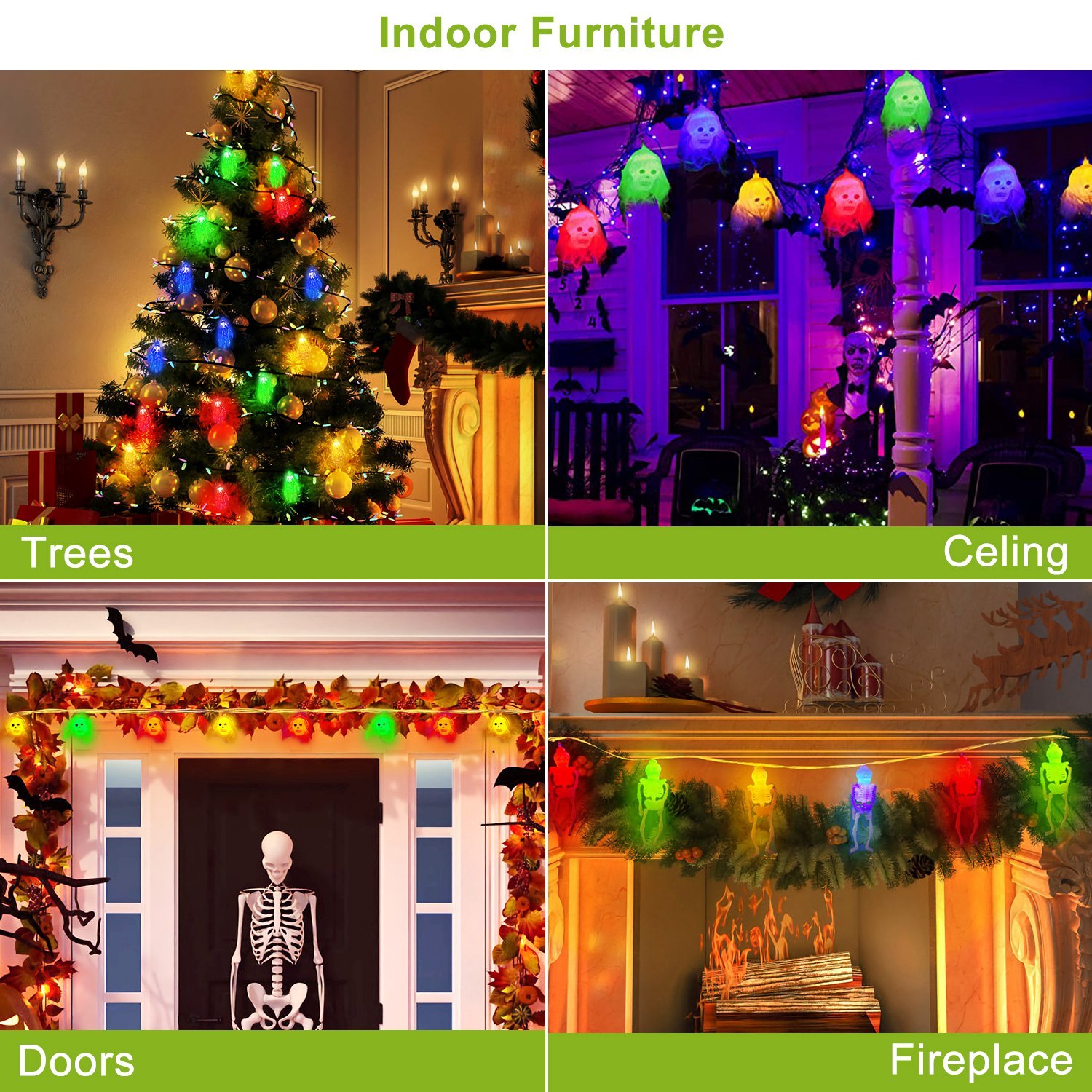Halloween String Lights, Set of 3, 50 LED, 24 ft - Image 9
