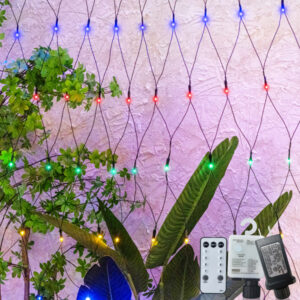 Mesh style LED net lights with eight lighting modes