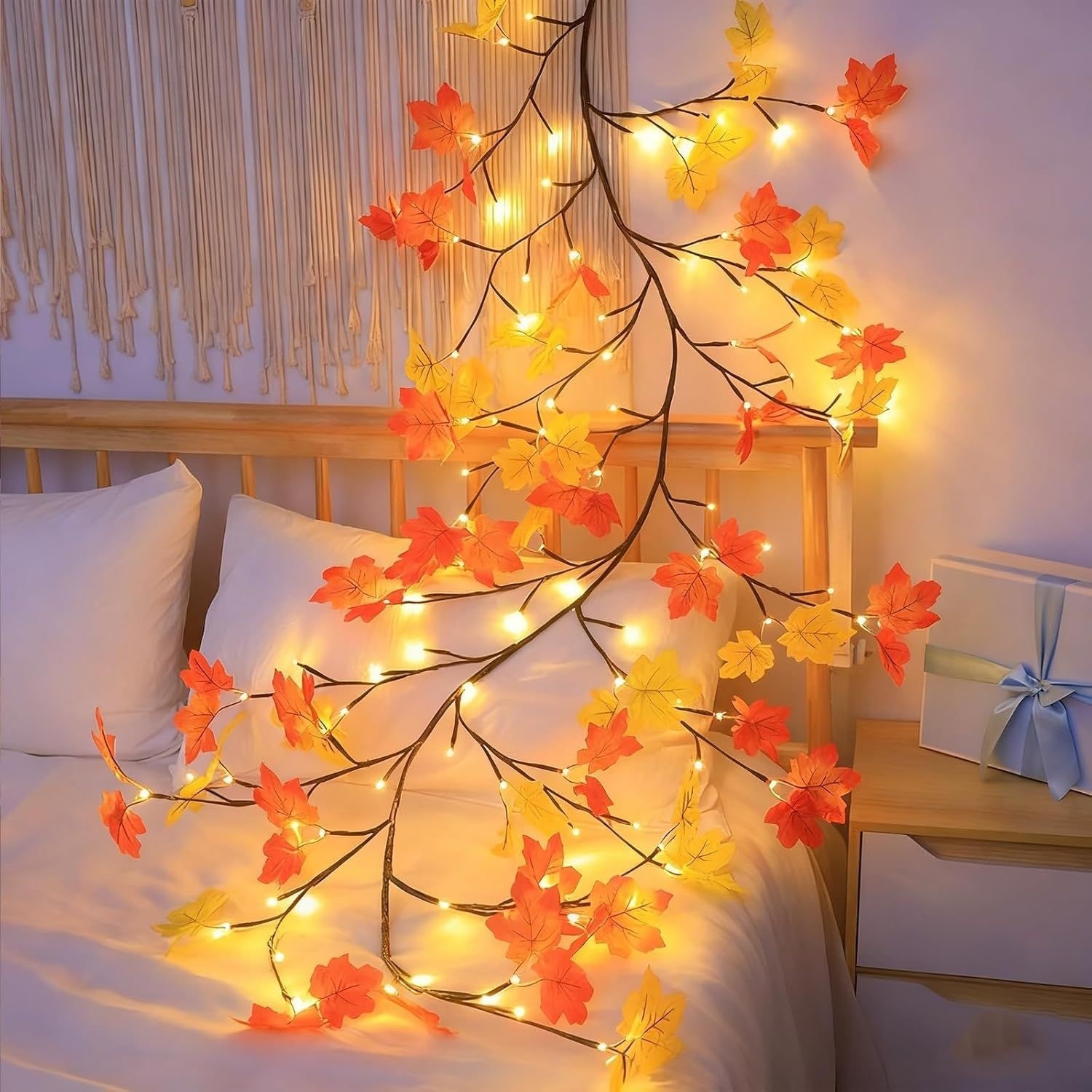 Autumn Maple Vine Lights, USB Powered, Waterproof - Image 7