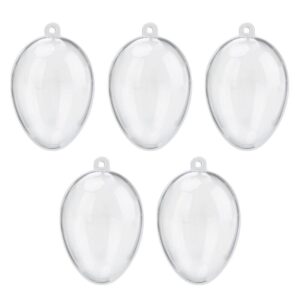 Clear plastic fillable Christmas baubles ready for decorating