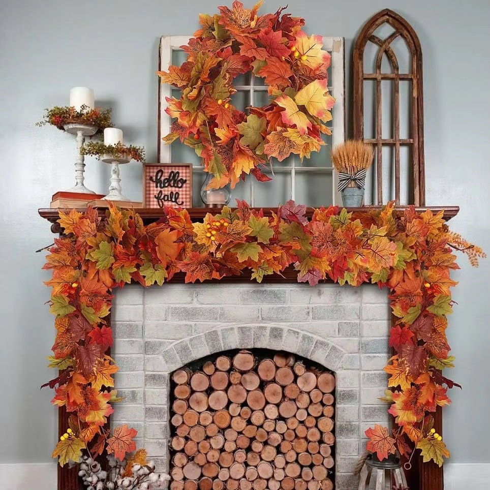 Autumn Maple Vine Lights, USB Powered, Waterproof - Image 5
