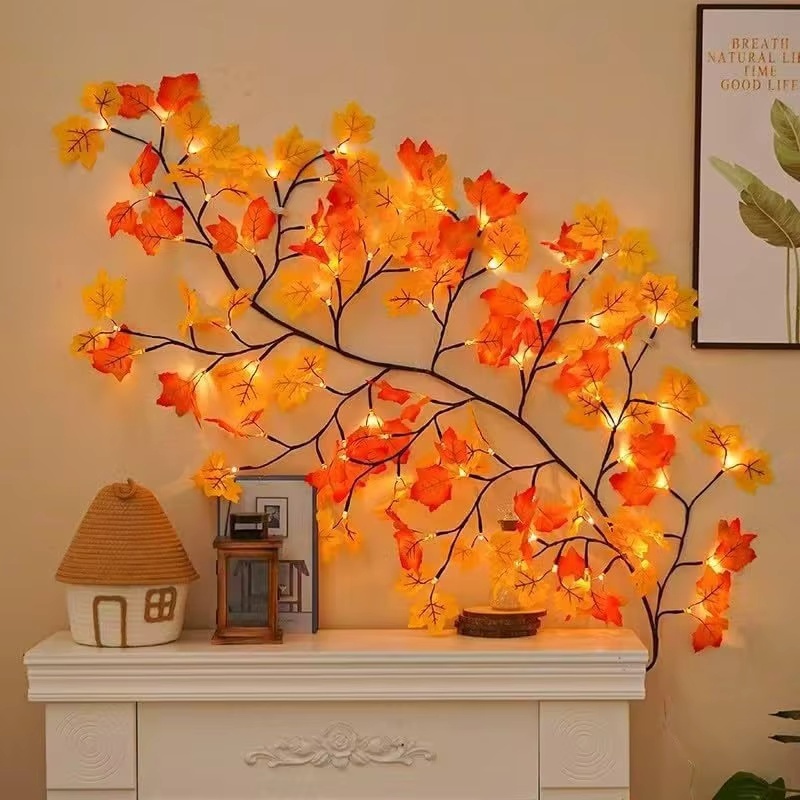 Autumn Maple Vine Lights, USB Powered, Waterproof - Image 2
